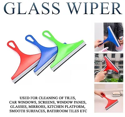 £2.89 • Buy Glass Window Wiper Soap Cleaner Squeegee Home Shower Bathroom Mirror Car Blade