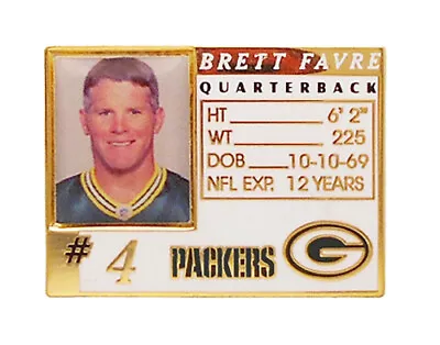 Brett Favre #4 Green Bay Packers NFL Photo Pin  • $7.15