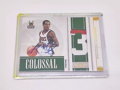 2009-10 Panini National Treasures Rookie Patch Auto BRANDON JENNINGS /25!! • $1.25