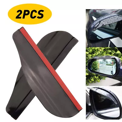 2PCS Car Rear Side View Mirror Board Rain Eyebrow Guard Sun Visor Accessory • $8.19