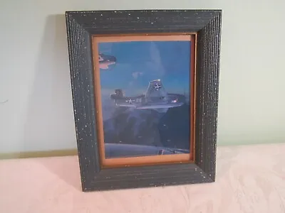 Vintage Avenger Torpedo Airplane Framed Color Painting Picture Print • $16.99