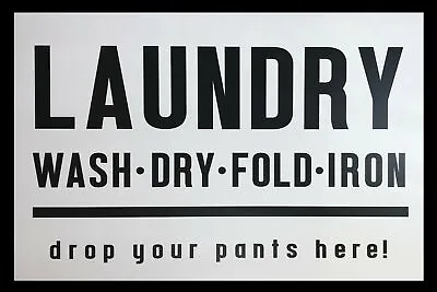 £2.49 • Buy Laundry Funny Humorous Plaque Vintage Style Retro Metal Sign, Washing Clothes