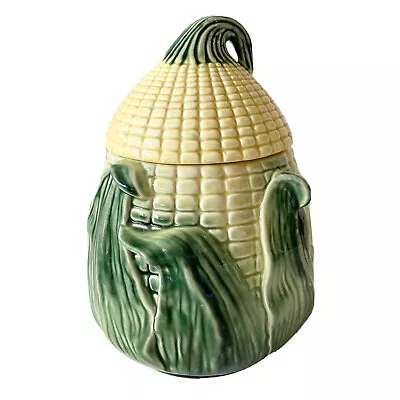 Vintage Stanfordware Stanford Pottery Corn Cob Cookie Jar Cannister 9” • $37.40