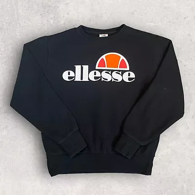 £11.99 • Buy Ellesse Sweatshirt Sweater Jumper Pullover Black Womens - Size XL