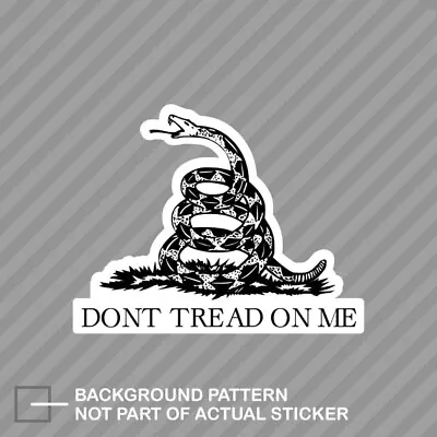 $4.99 • Buy Don't Tread On Me Flag Sticker Decal Vinyl Gadsden Flag 2a Gun Rights