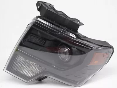 OEM Ford F150 Left HID Black Bezel Headlamp - Lens Scratches & Bezel Crack • $175