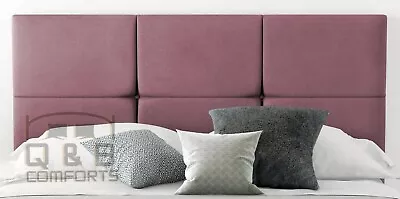 £34.99 • Buy Plush Velvet Monaco Button Headboard  3ft 4ft 4ft6 5ft 