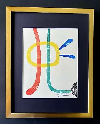 Joan Miro +1971 Beautiful Signed Print Matted 11 X 14 + Buy It Now!! • $139