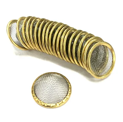 Filter Screens Smoking Pipe Conical Sieve Tobacco Herb  12mm 15mm 17mm 20mm 22mm • £7.49