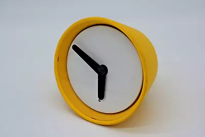 IKEA Stolpa Yellow Clock Henrik Preutz Minimalist Style Touch Light - READ DESC • £24.95