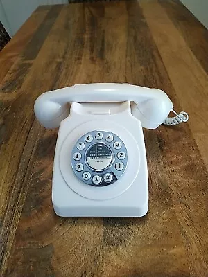 Benross Vintage Retro Style Classic Telephone Home Office Cream Button Phone • £14.99