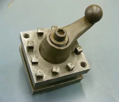 Unknown Brand  3  Square Metal Lathe Manual 4 Way Turret Style Tool Post Holder • $65