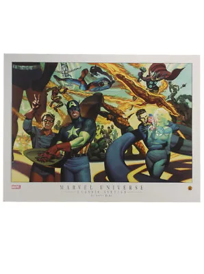 Marvel Universe Classic Sixties Lithograph Art By Steve Rude Spider-Man Hulk • $24.95
