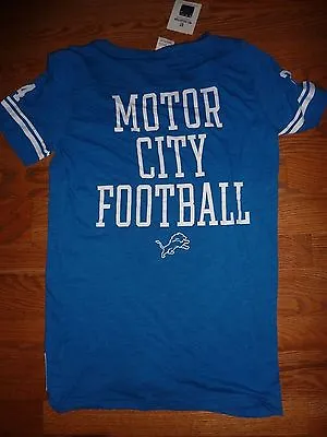 Victorias Secret Pink Rare Applique Nfl Detroit Lions Crew Neck Teeshirt Nwt • $34