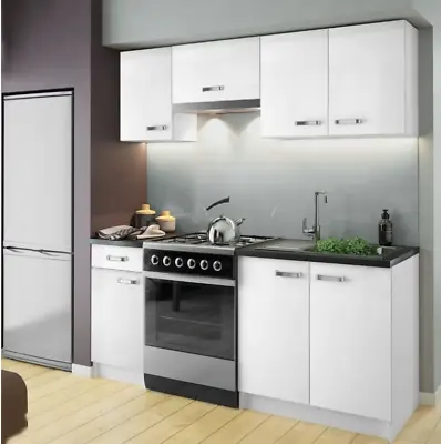 Kitchen Set Complete Kitchen Set 5piece Set White High Gloss/Oak • £289.99