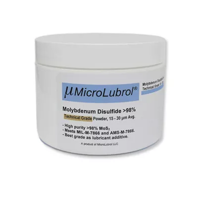 4 Oz MicroLubrol Molybdenum Disulfide 98% Technical Grade Powder 3 - 4 µm Fisher • $19.95