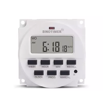 For 12V AC LCD Programmable Timer Switch Countdown For Time For Time R • £10.66