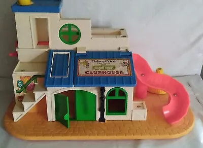 Vintage 1976 Fisher Price Play Family Sesame Street Clubhouse Playhouse #937 • $14.95