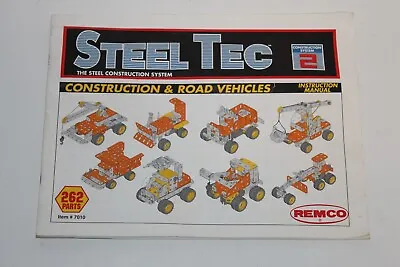 Steel Tec Toy Remco Instruction Manual ONLY #7010 • $2.99