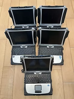 Lot Of 5 Panasonic Toughbook CF-19 FOR Parts AS IS Boots To Bios No Caddy • $229.99