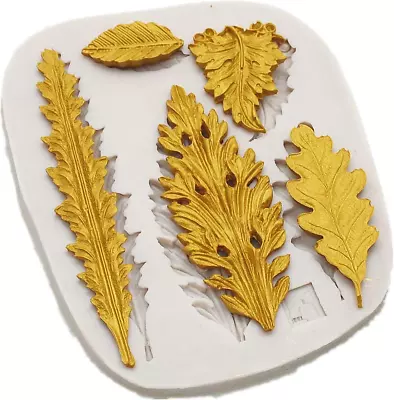 Tree Leaf Silicone Mold Resin Mold Cake Fondant Silicone Mold Fondant Clay Moul • $9.29