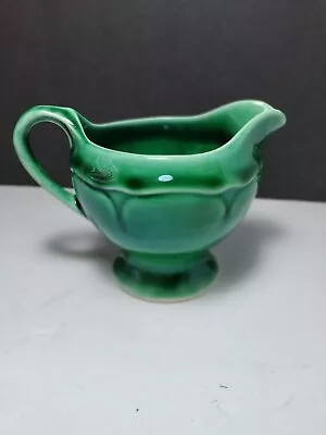 Vintage 1930's Green Petalware Creamer By Mt Clemens Pottery Co. • $8.99