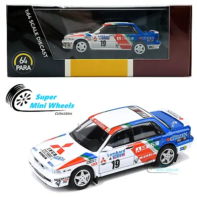 PARA64 Mitsubishi Galant VR-4 #19 WINNER RALLY LOMBARD RAC 1989 (White) 1:64 • $14.98