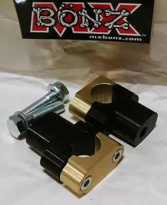 MX BONZ BAR MOUNTS YZ450F 2006-2013 WR450F HANDLEBAR CLAMPS 28mm 1-1/8  FAT BAR • $57.50