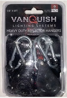 Vanquish Lighting Systems Heavy Duty Light Reflector Hangers 1/8  X 6' 2pk • $15.90