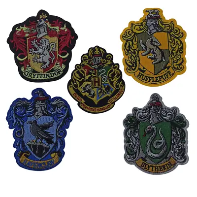 $3.21 • Buy Harry Potter Patches Gryffindor Ravenclaw Hufflepuff Slytherin Hogwarts School