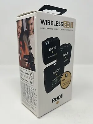 Rode Wireless GO II Dual Channel Microphone System WIGO2.5 New In Box • $236.99