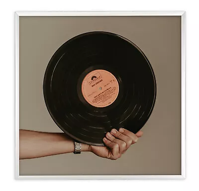 12.5x12.5 Aluminum Vinyl Record Album Cover Frame Gift For Musicians/Music Lover • $21.95