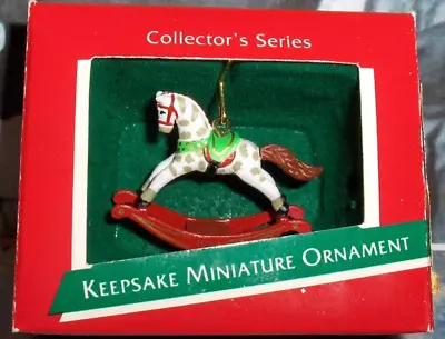 Rocking Horse`1988`Miniature-Rocking Horse Series-Hallmark Tree Ornament-REDUCED • $7.50