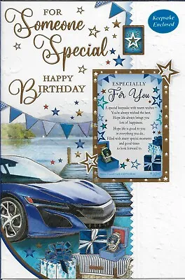 Someone Special Male Birthday Greeting Card 9 X6  With Keepsake Credit Card • £3.19