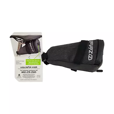 Zefal Gray Deluxe Seat Bike 7'' Bag Universal Mounting No Tools Needed    • $9.99