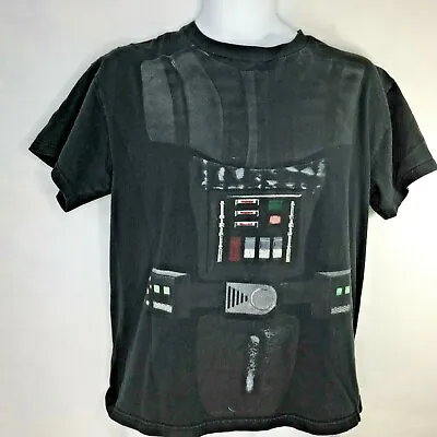 Vintage Star Wars Darth Vader T Shirt Sz M Chest Piece Distressed Worn   • $22.49