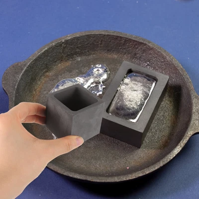 £10.45 • Buy Square Mold Graphite Silver Ingot Mould Metal Casting Mold Black
