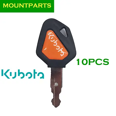 10PC Kubota Ignition Keys 459A Excavator Backhoe Skid Steer Track Loader /w Logo • $25.63