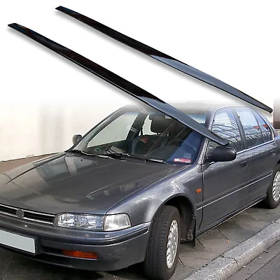 Painted Gloss Black Side Skirts Extension Body Kits For Honda Accord CB Saloon • £152.64