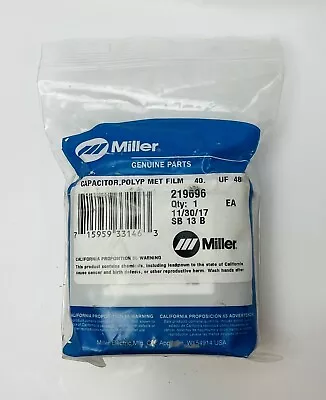 Miller 40 UF 480 VAC Capacitor For Dialarc 250/250P AC/DC Arc Welding Machine • $139.99