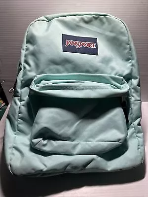 JanSport Superbreak Classic School Backpack Teal T501 Pocket Organizer • $19