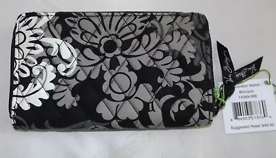 VERA BRADLEY Accordion Wallet Baroque Black & Multi - Exact Photo - NWT • $32.95