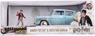 Harry Potter - 1959 Ford Anglia 1:24 Hollywood Ride Diecast Vehicle With Figure • $57.99