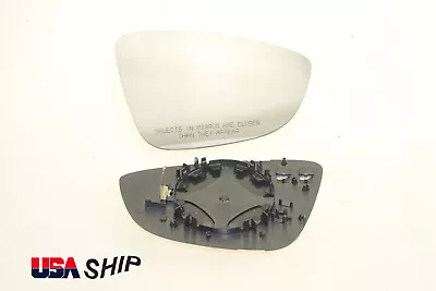 $19.99 • Buy Passenger Side Mirror Glass Heated W/holder For VW CC EOS 11-16 W/Warning Words