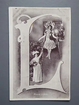R&L Postcard: Art Nouveau Style Letter Card L Madge Lessing Dainty Novels • £4.49