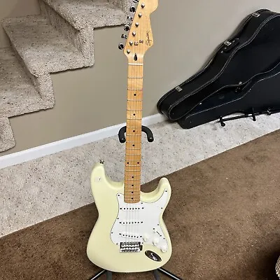 $225 • Buy Korean Squire Strat ,Nice Maple Neck, Solid Wood Body. Awesome Vintage Beauty!