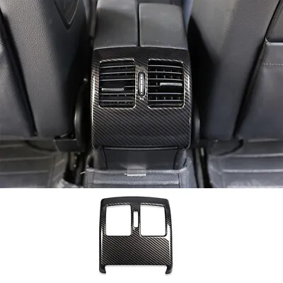 Carbon Fiber Rear Air Vent Outlet Panel Trim Cover For Benz C Class W204 08-14 • $26.99