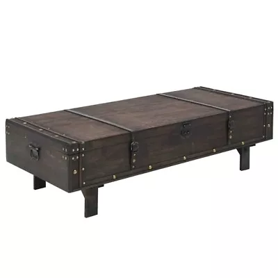 Coffee Table Solid Wood Vintage Style • $300.45