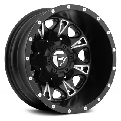 1 17 Inch Black Wheels Rims Ford F350 Dually 8x200 Fuel Throttle D513 REAR NEW • $433