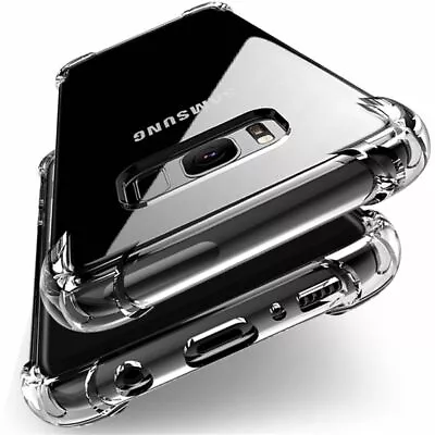 Shockproof Tough Gel Clear Case Cover For Samsung Galaxy S7 S8 S9 Plus S10 J2 J5 • $5.95